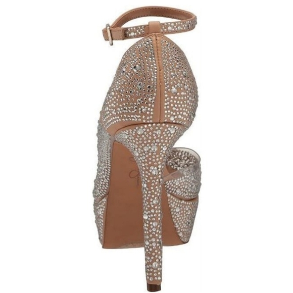 Jessica Simpson Ormanda2 Blinged-out Rhinestone Embellished Platform Pump - Picture 4 of 12